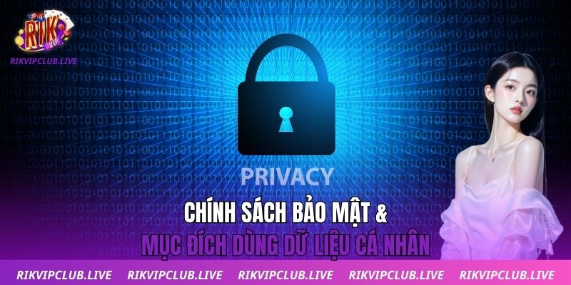 Chính Sách Bảo Mật Chính sách bảo mật & mục đích dùng dữ liệu cá nhân