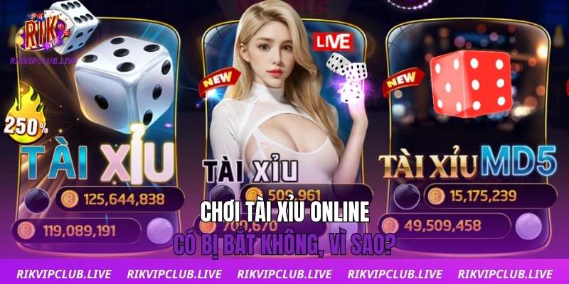 Chơi tài xỉu online có bị bắt không, vì sao?